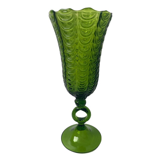 Large Murano Glass Chalice in the style of Carlo Scarpa For Sale
