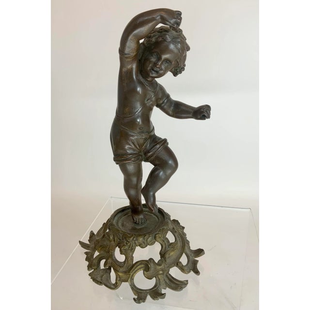 “Girl Dancing With Castanets”. 19th Century French Bronze For Sale - Image 13 of 13