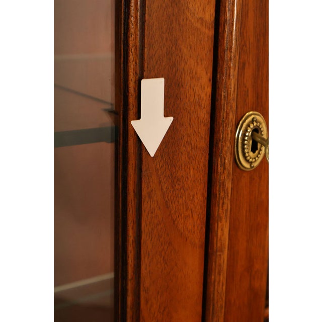 Baker Georgian Style Mahogany Bowfront China Cabinet For Sale - Image 13 of 18