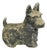 Vintage Scottish Terrier Scotty Dog 12" Small Cast Stone Concrete Garden Figure For Sale
