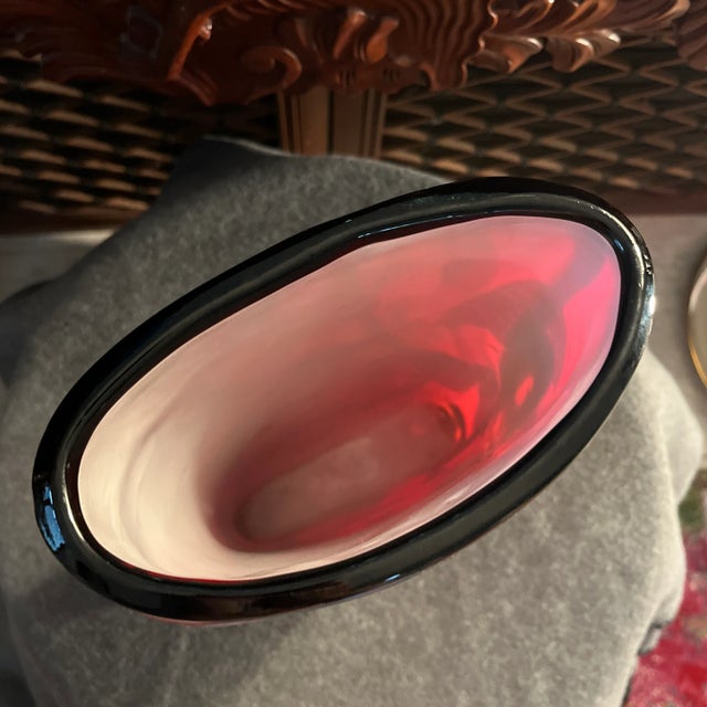 Mid 20th Century Mid 20th Century Abstract Murano Glass Vase For Sale - Image 5 of 11