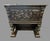 Brown Antique Carved Oak Drop Front Desk Renaissance Revival Figural Lion Writing Desk For Sale - Image 8 of 11