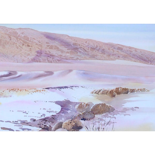 Vintage Rocky Arroyo Death Valley California Landscape Watercolor by Marilyn Ann Deeds For Sale - Image 4 of 9