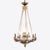 Neoclassical Early 20th C. French Louis-Philippe Revival Gilt and Patinated Bronze Chandelier For Sale - Image 3 of 18