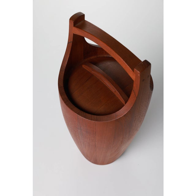 Auburn 1960s Dansk Teak Ice Bucket by Jens Quistgaard | Mid-Century Modern Scandinavian Design For Sale - Image 8 of 11