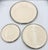 1990s Lenox Moonspun China Platinum Trim Dinner, Salad, Bread 3pc Plate Set For Sale In Palm Springs - Image 6 of 10