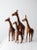 Mid-Century Modern Vintage Leather Giraffe Sculptures - Set of 4 For Sale - Image 3 of 11