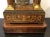 Elegant Antique French Empire Wood and Brass Clock, Circa, Late 19th Century