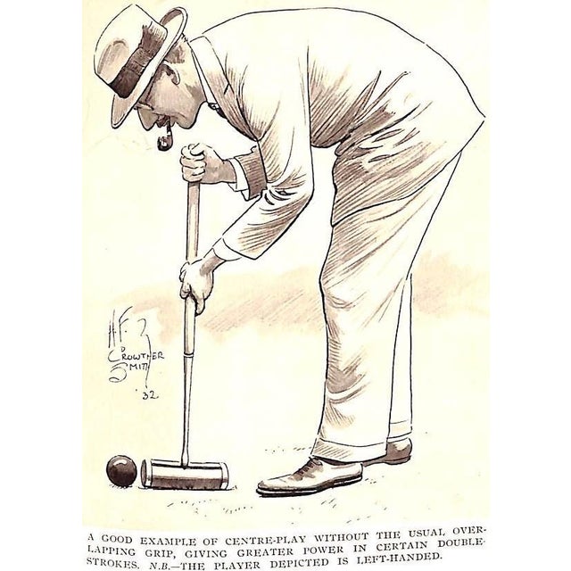 "The Art of Croquet: A Practical Handbook" 1932 Crowther-Smith, h.f. For Sale - Image 4 of 8