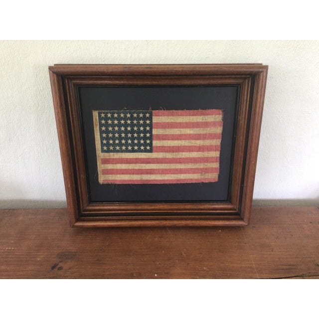Antique 48 Star American Flag 1912- 1920 For Sale - Image 4 of 5