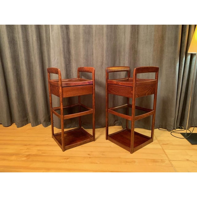 Wood Shelf Cabinets, 1970s, Set of 2 For Sale - Image 7 of 16