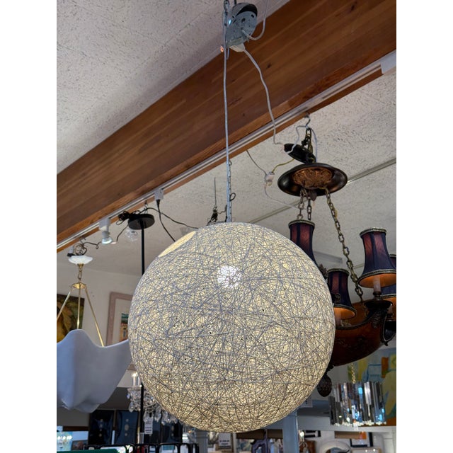 White Entwined Orb Pendant For Sale - Image 11 of 12