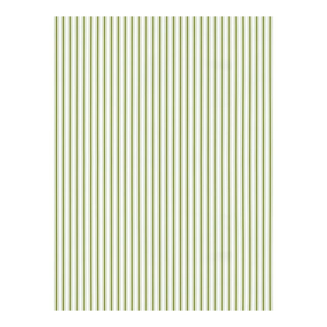 The House of Scalamandré Johnson Stripe Wallpaper, Olive For Sale