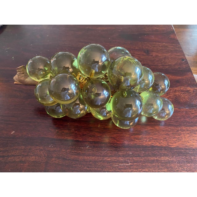 1960s Mid Century Modern Green Lucite Grape Cluster For Sale - Image 5 of 13