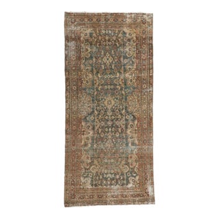 Antique-Worn Persian Malayer Rug - 04'08 X 10'01 For Sale