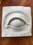 Fantastic Vintage Plaster Eye Sculpture Wall Plaque. Dating to the 1970’s. In a relief style, with undulating lines and...