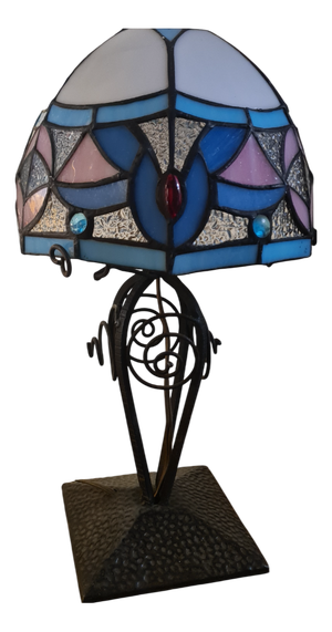 Antique Wrought Iron Table Lamp, 1900s