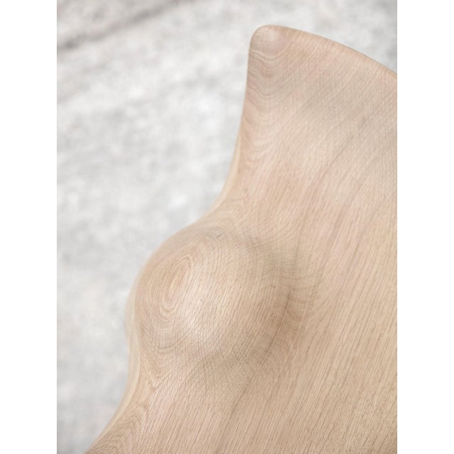 Not Yet Made - Made To Order Oak and Stainless Steel Bar Stools by Lassen, Set of 4 For Sale - Image 5 of 7