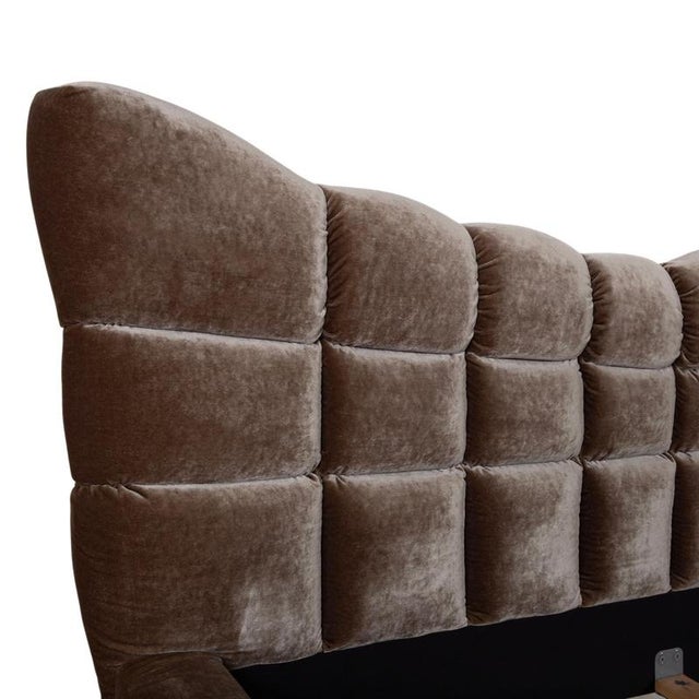 Modern Cloud 7 Fabric Bed in Silver Grey from Bretz For Sale - Image 3 of 13