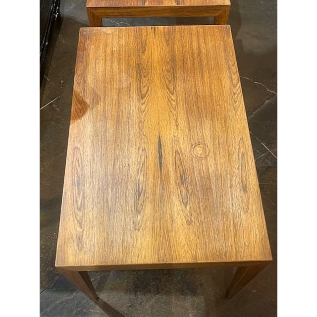 Wood Pair of Dutch MCM Oak Side Tables For Sale - Image 7 of 8
