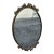 Italian Solid Brass Oval Wall Mirror Vintage Decorative Hanging Mirror For Sale - Image 10 of 14