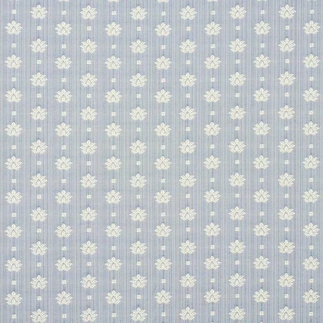 Sample - Schumacher Brunel Fabric in Sky For Sale