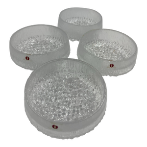 Set of 4 Iittala Ultima Thule Glass Dessert Bowls by Tapio Wirkkala – Made in Finland