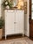 Vintage Refinished Wood Armoire With Fitted Drawers & Hanging Storage For Sale - Image 12 of 12