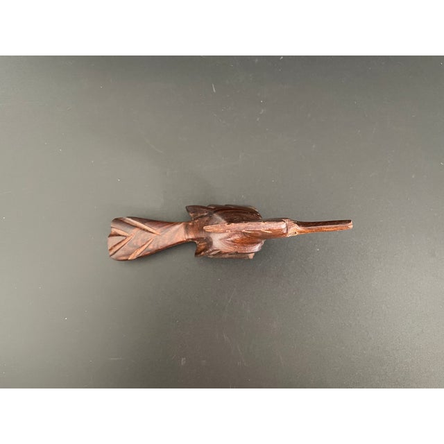 Mid Century Modern Ironwood Carved Roadrunner For Sale In Las Vegas - Image 6 of 8