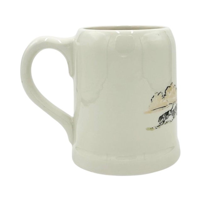 Mid-Century Modern Vintage Paul Brown Equestrian Horseback Rider Ceramic Mug For Sale - Image 3 of 11