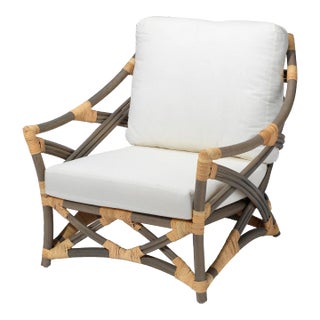 Dune Rattan Lounge Chair For Sale