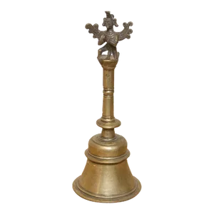 Tall Antique Indian Garuda Bronze Bell