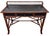 2000s Faux Bamboo Campaign Style Desk Writing Table Bamboo Rattan Wicker Drawer E Murio Style For Sale - Image 12 of 13