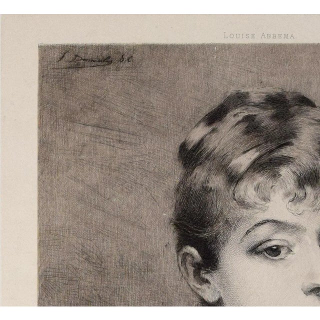 Pariesienne is an original artwork realized by Fernand Desmoulin in 1886. Etching on paper. Titled on the lower central...