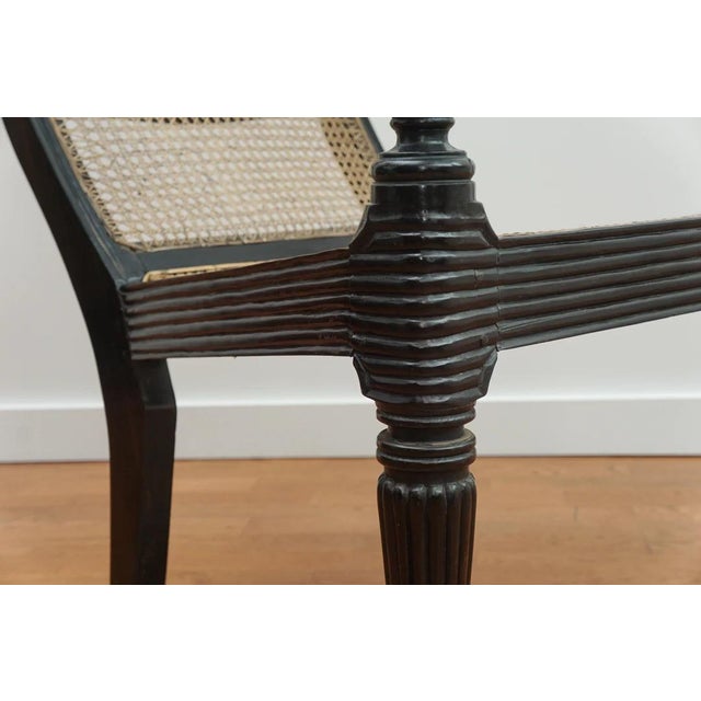 Early 19th Century Ebony Carved Grandfather Shell Mark Chair For Sale - Image 17 of 17