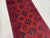 Red & Navy Blue Geometric Tribal Wool Runner Rug, 2'7" X 12'6" For Sale - Image 4 of 13