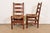 Gustav Stickley Antique Mission Oak Arts & Crafts Ladder Back Side Chairs or Dining Chairs With Rush Seats, Pair For Sale - Image 9 of 12