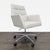 This Room & Board office chair offers modern style and everyday comfort. It features a light gray upholstered seat and...