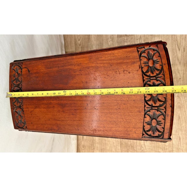 Antique Oval Gate Leg Kitchen Table Drop Side Leaf Carved Mahogany Barley Twist For Sale - Image 10 of 13