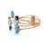 Effy, Blue Topaz, Iolite and Diamond Cuff Bracelet, 14k Rose Gold For Sale - Image 4 of 5