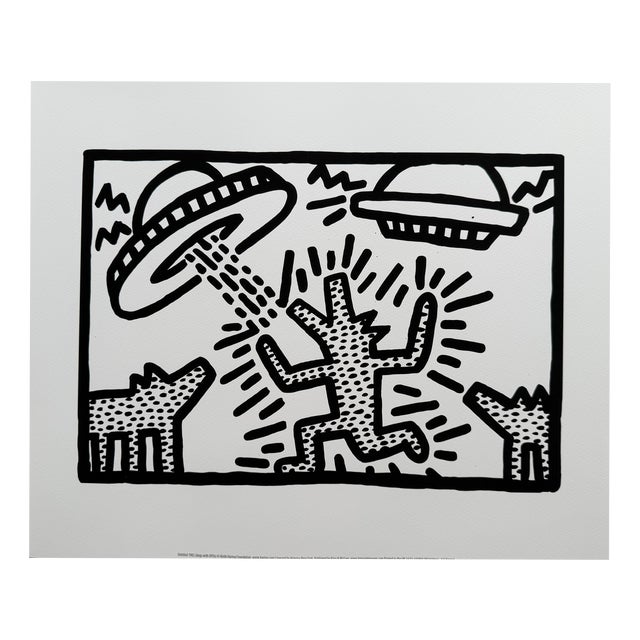 Keith Haring, Untitled 1982 (Dogs with Ufo's), 2000s, Paper For Sale
