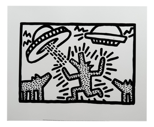 Keith Haring, Untitled 1982 (Dogs with Ufo's), 2000s, Paper