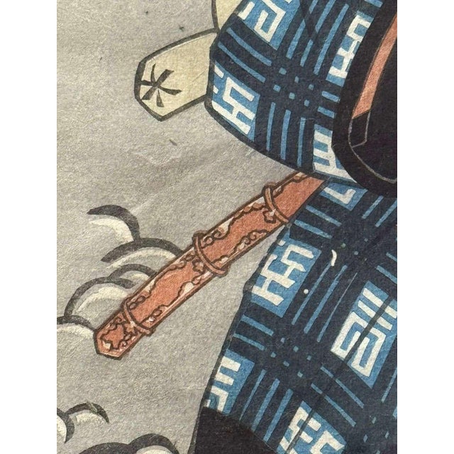 Antique Utagawa Kunisada, Figures, Japan, Woodblock Print For Sale - Image 7 of 10
