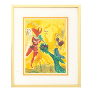 After Marc Chagall "La Danse" Lithograph in Colors