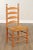 High Quality American Made Maple Turned Ladderback Side Dining Chair with Woven Rush Seat