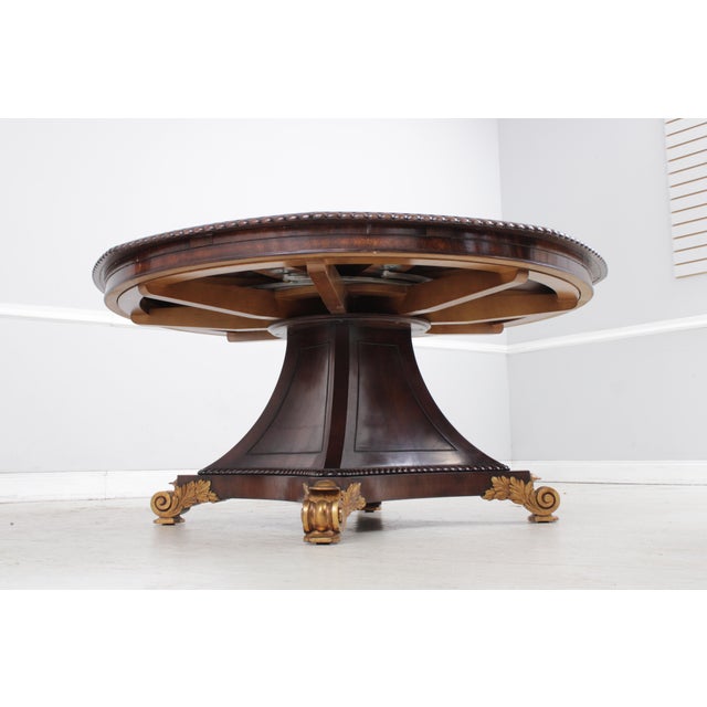 Vintage Regency Style Mahogany Radial Table For Sale - Image 10 of 18