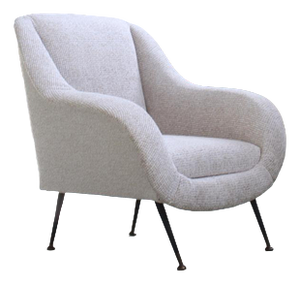 Antique Bouclette Armchairs, 1950s