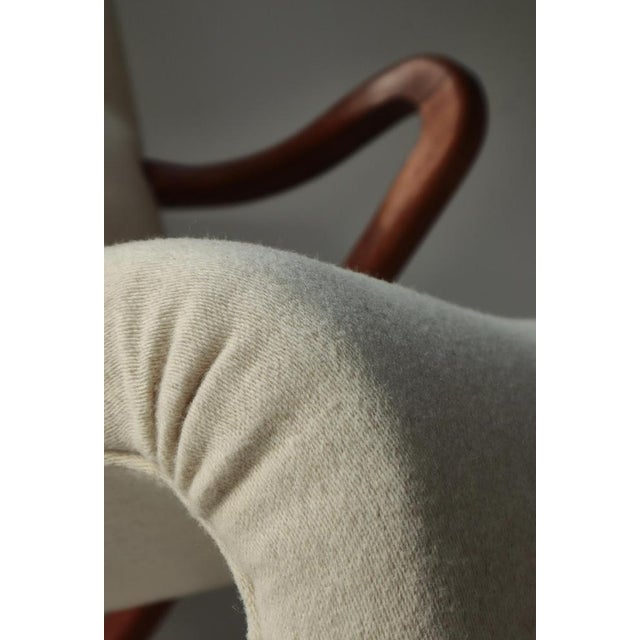 Danish Modern Model No.56 Lounge Chair attributed to Slagelse Møbelværk, 1940s For Sale - Image 12 of 17