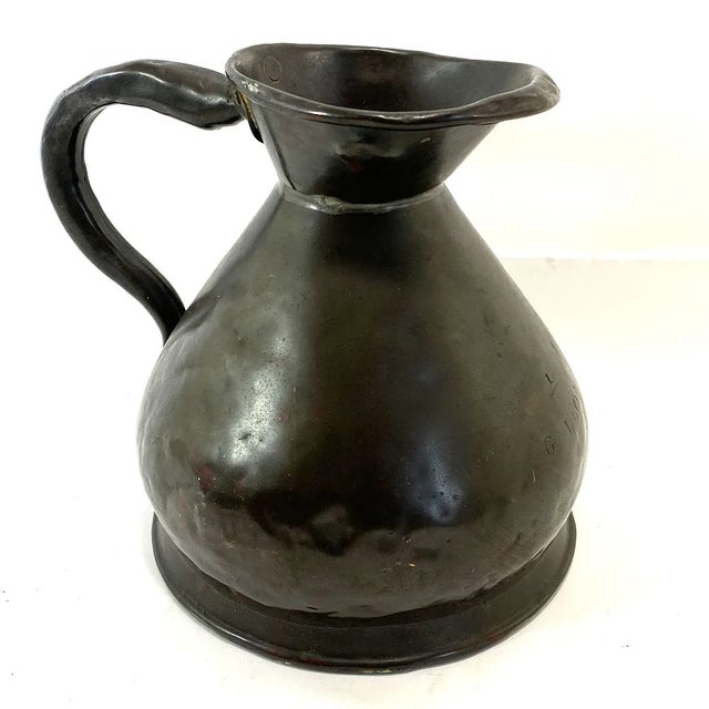 Small English Georgian Farrow and Jackson Copper Half Gallon Ale Jug For Sale In Denver - Image 6 of 12