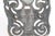 Metal Vintage Victorian Reading Bronze Cut Out Door Back Plate For Sale - Image 7 of 7